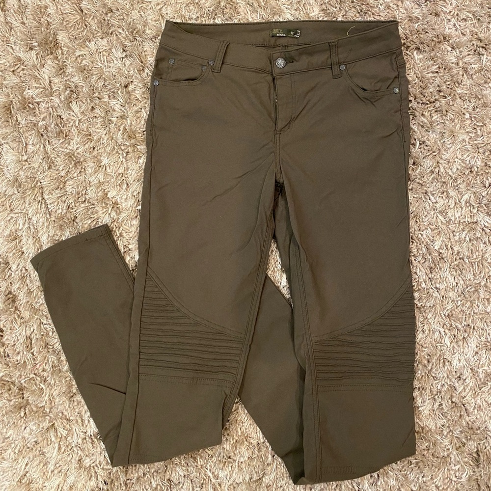 Prana Brenna moto style pant Olive size 12